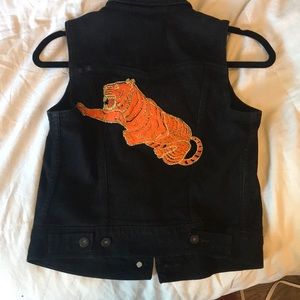 Levi Black Denim Vest